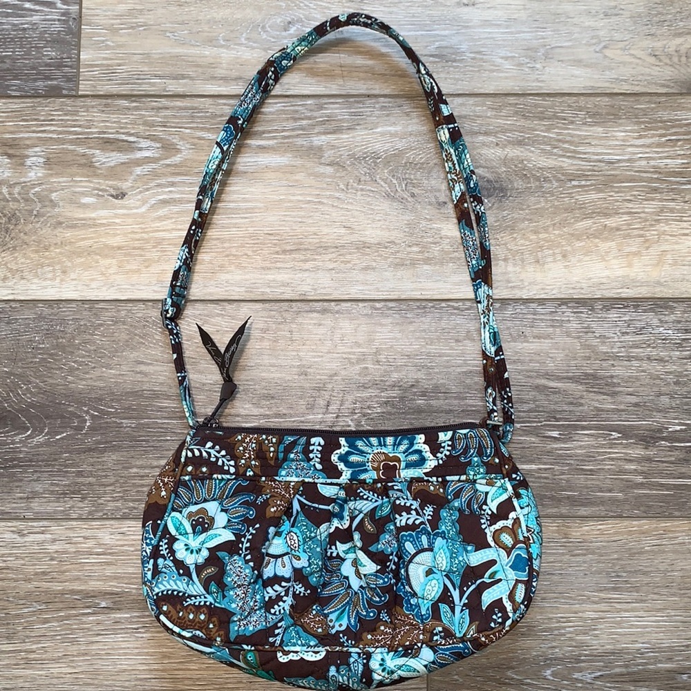Vera Bradley Brown and Blue Purse retired - Picture 5 of 7